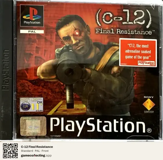 C-12 Final Resistance PlayStation, PAL box front