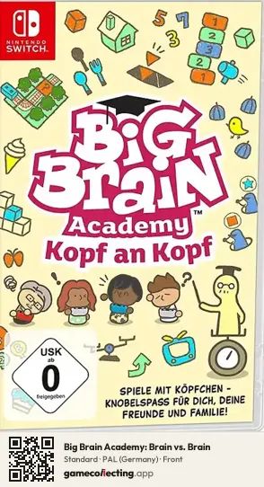 Big Brain Academy: Brain vs. Brain Nintendo Switch, Germany box front