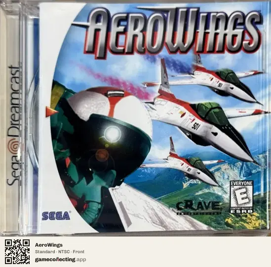 AeroWings Sega Dreamcast, NTSC box front