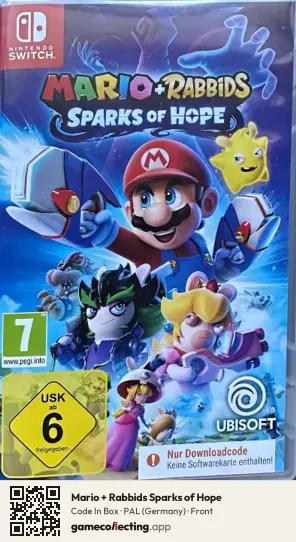 Mario + Rabbids Sparks of Hope Nintendo Switch, Germany box front
