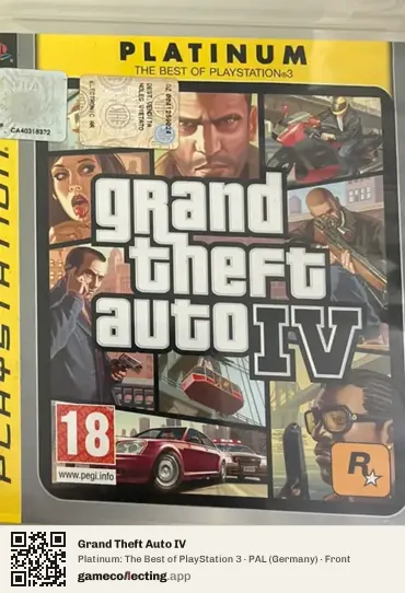Grand Theft Auto IV PlayStation 3, Germany box front