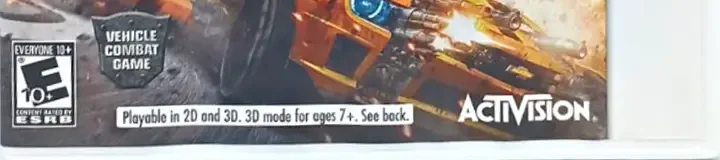 Transformers: Dark of the Moon: Stealth Force Edition, the ESRB box on its front