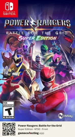 Power Rangers: Battle for the Grid Nintendo Switch, NTSC box front