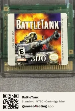 BattleTanx Game Boy Color, NTSC cartridge label