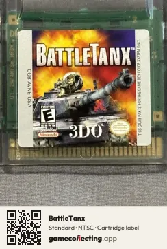 BattleTanx Game Boy Color, NTSC cartridge label