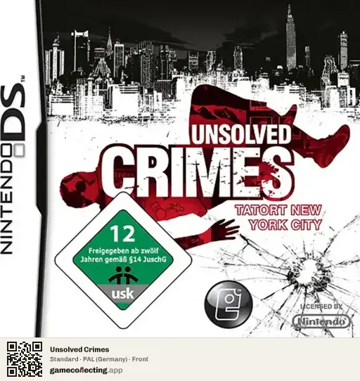 Unsolved Crimes Nintendo DS, Germany box front