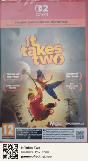 It Takes Two Nintendo Switch 2, PAL box front