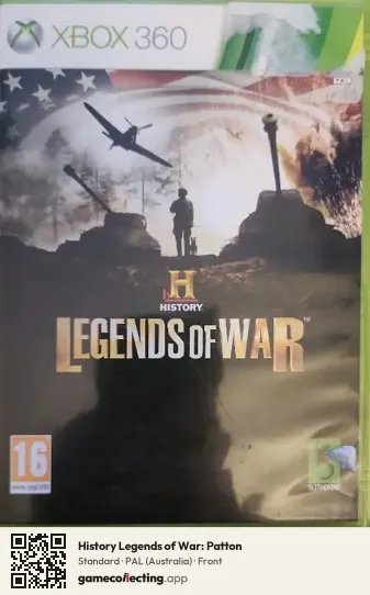 History Legends of War: Patton Xbox 360, Australia box front