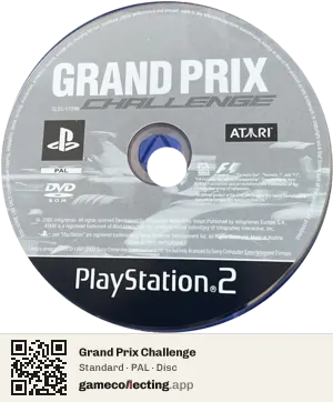 Grand Prix Challenge PlayStation 2, PAL disc