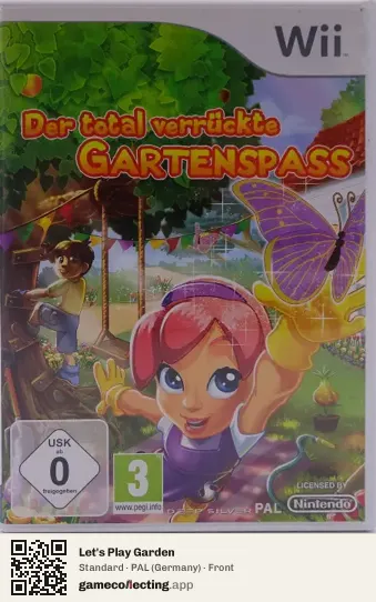Let's Play Garden Nintendo Wii, Germany box front