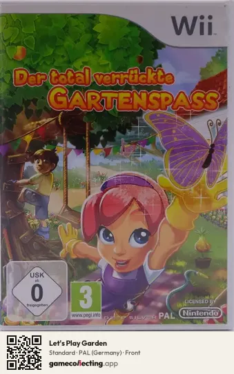 Let's Play Garden Nintendo Wii, Germany box front