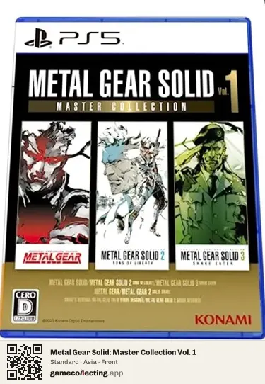 Metal Gear Solid: Master Collection Vol. 1 PlayStation 5, Asia box front