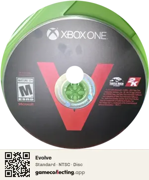 Evolve Xbox One, NTSC disc