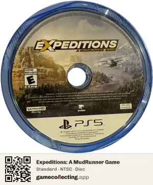 Expeditions: A MudRunner Game PlayStation 5, NTSC disc