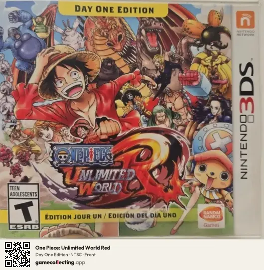 One Piece: Unlimited World Red Nintendo 3DS, NTSC box front