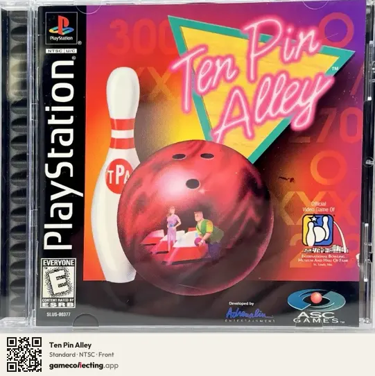 Ten Pin Alley PlayStation, NTSC box front