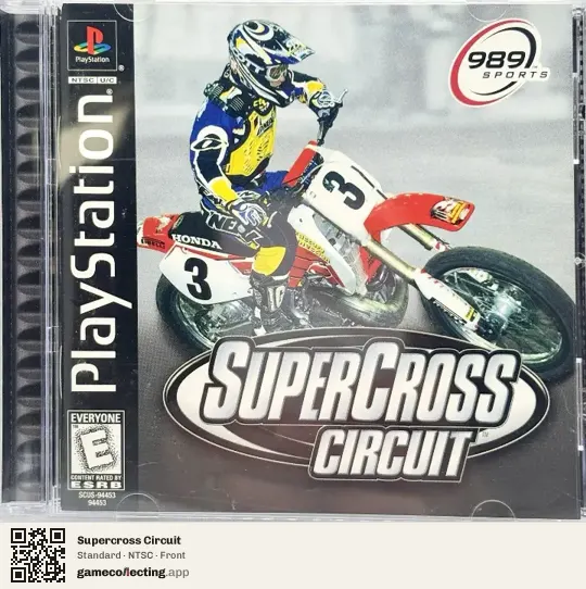 Supercross Circuit PlayStation, NTSC box front
