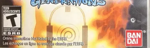 Naruto Shippuden: Ultimate Ninja Storm Generations, the ESRB box on its front