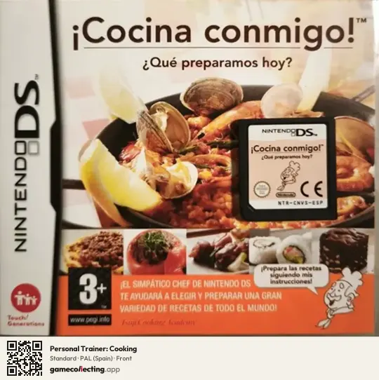 Personal Trainer: Cooking Nintendo DS, Spain box front