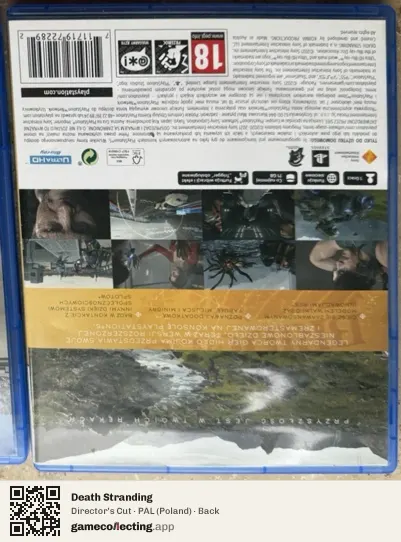 Death Stranding PlayStation 5, Poland box back