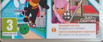 Instant Sports All-Stars, the PEGI square on its front