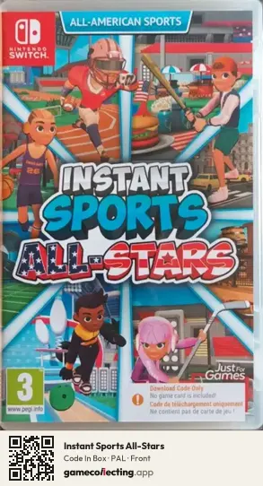 Instant Sports All-Stars Nintendo Switch, PAL box front