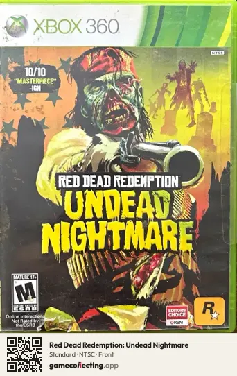 Red Dead Redemption: Undead Nightmare Xbox 360, NTSC box front
