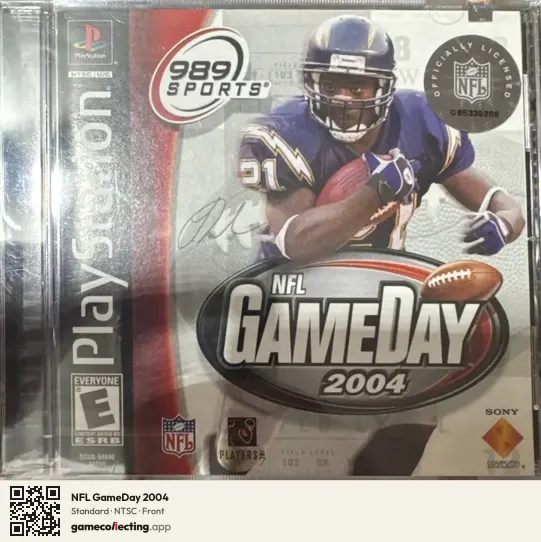 NFL GameDay 2004 PlayStation, NTSC box front