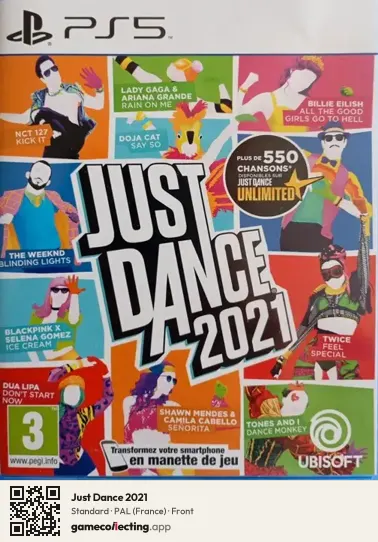 Just Dance 2021 PlayStation 5, France box front