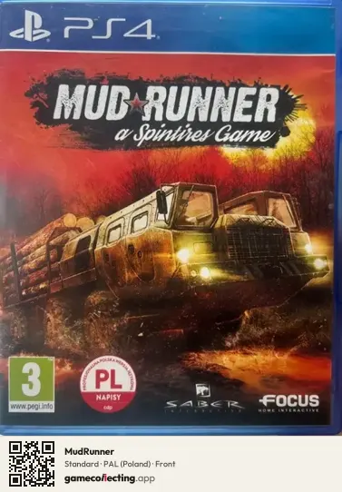 MudRunner PlayStation 4, Poland box front