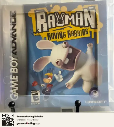 Rayman Raving Rabbids Game Boy Advance, NTSC box front