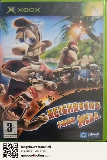 Neighbours from Hell Xbox, PAL box front