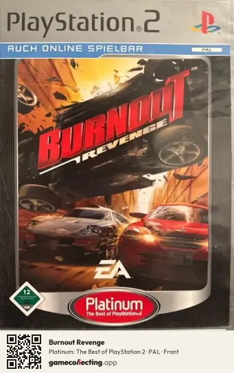 Burnout Revenge PlayStation 2, PAL box front