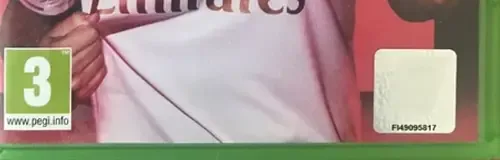 FIFA 20, the PEGI square on its front