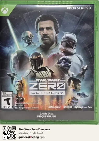 Star Wars Zero Company Xbox Series X, NTSC box front