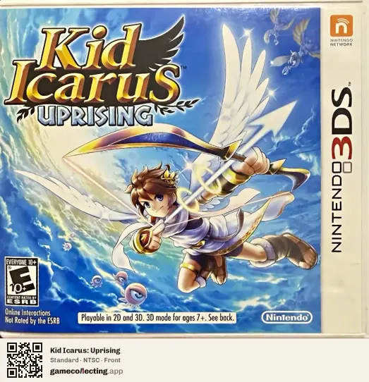 Kid Icarus: Uprising Nintendo 3DS, NTSC box front