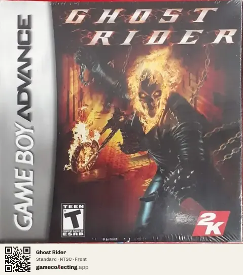 Ghost Rider Game Boy Advance, NTSC box front