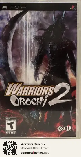 Warriors Orochi 2 PlayStation Portable, NTSC box front