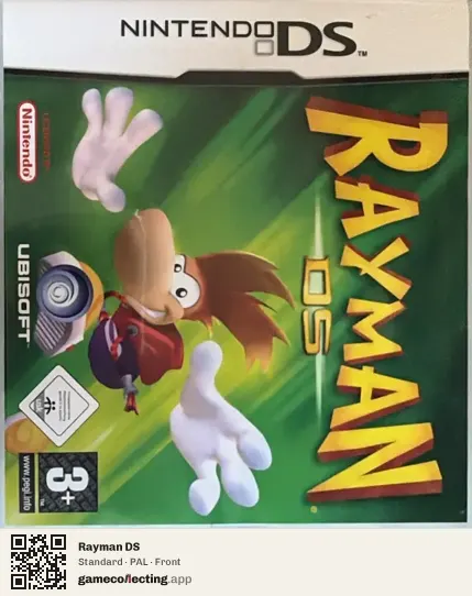 Rayman DS Nintendo DS, PAL box front
