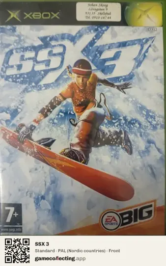 SSX 3 Xbox, Nordic countries box front