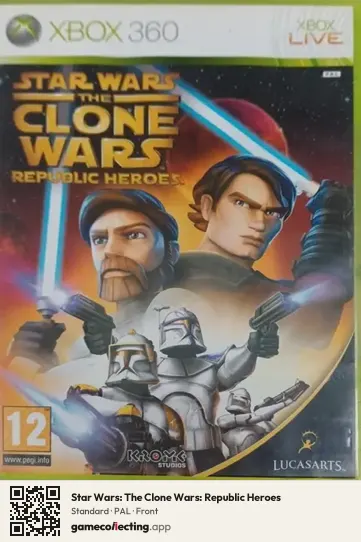 Star Wars: The Clone Wars: Republic Heroes Xbox 360, PAL box front