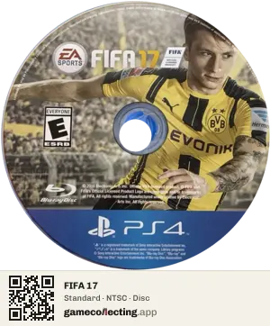 FIFA 17 PlayStation 4, NTSC disc