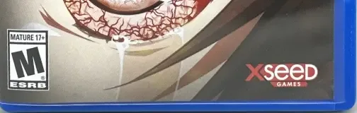 Corpse Party: Blood Drive, the ESRB box on its front