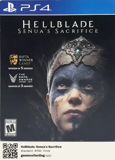 Hellblade: Senua's Sacrifice PlayStation 4, NTSC box front