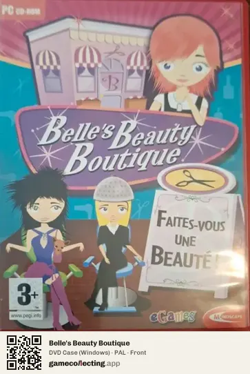 Belle's Beauty Boutique Computer, PAL box front