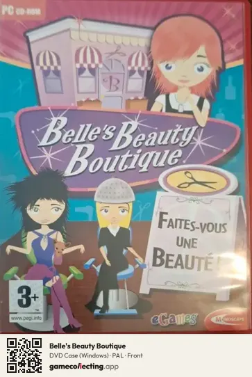 Belle's Beauty Boutique Computer, PAL box front
