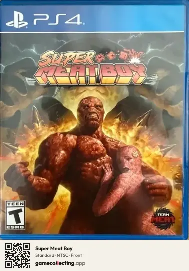 Super Meat Boy PlayStation 4, NTSC box front