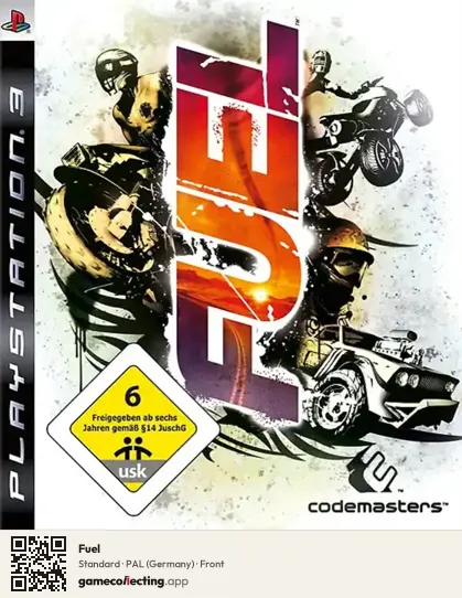 Fuel PlayStation 3, Germany box front