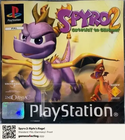 Spyro 2: Ripto's Rage! PlayStation, Germany box front