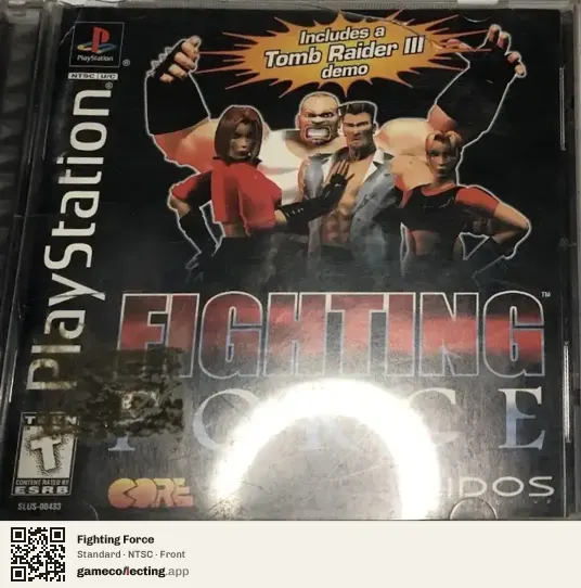 Fighting Force PlayStation, NTSC box front